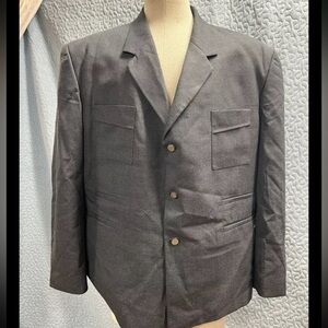 Amtrak Train Conductor Jacket 6 Pockets Size 42